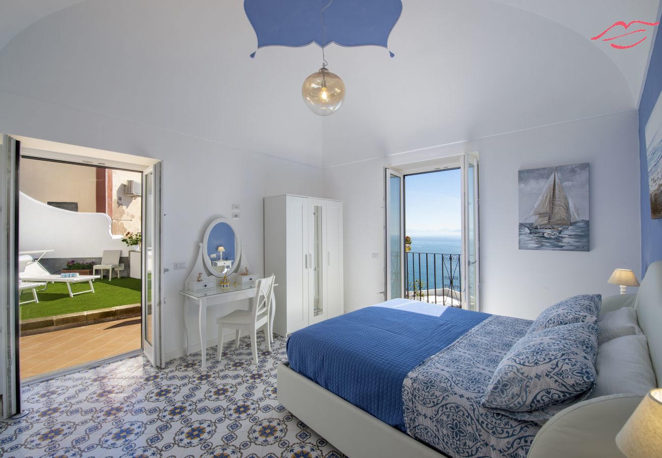 Ferienhaus in Praiano - Casa Terry - Schöne Wohnung mit Meerblick